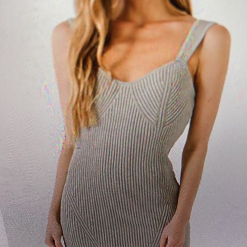 Express Corduroy or  Ribbed Mini Dress 👗 - Picture 4 of 5